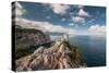 Decorative Swallow's Nest Castle Overlooking the Black Sea.-Yury Dmitrienko-Stretched Canvas