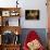 Decorative Table and Chairs on Patio in France-Will Wilkinson-Mounted Photographic Print displayed on a wall