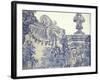 Decorative Tiles in the Cloister of Sao Vincente da Fora, Lisbon, Portugal-Michele Molinari-Framed Photographic Print