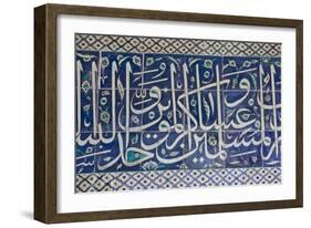 Decorative Tiles in Topkapi Palace, Istanbul, Turkey, Western Asia-Martin Child-Framed Photographic Print