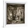 Decorative Trade Stand at Dorland Hall with Hanging Textile, 1940S (B/W Photo)-English Photographer-Framed Giclee Print