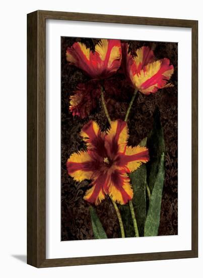 Decorative Tulips I-John Seba-Framed Art Print