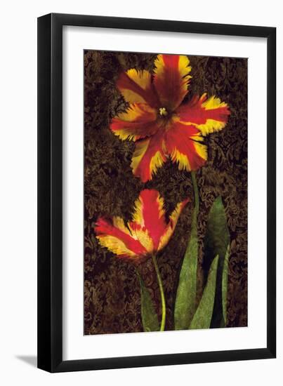 Decorative Tulips II-John Seba-Framed Art Print