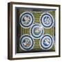 Decorative Vault with Glazed Earthenware Tondoes with the Holy Spirit in the Centre-Luca Della Robbia-Framed Giclee Print