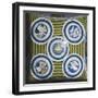 Decorative Vault with Glazed Earthenware Tondoes with the Holy Spirit in the Centre-Luca Della Robbia-Framed Giclee Print