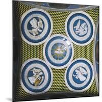 Decorative Vault with Glazed Earthenware Tondoes with the Holy Spirit in the Centre-Luca Della Robbia-Mounted Giclee Print