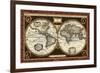 Decorative World Map-Vision Studio-Framed Premium Giclee Print