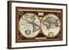 Decorative World Map-Vision Studio-Framed Art Print