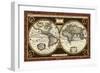 Decorative World Map-Vision Studio-Framed Art Print