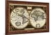 Decorative World Map-Vision Studio-Framed Art Print