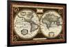 Decorative World Map-Vision Studio-Framed Art Print