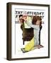 "Decorator" Saturday Evening Post Cover, March 30,1940-Norman Rockwell-Framed Giclee Print