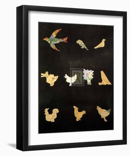 Decoupages-Pablo Picasso-Framed Art Print