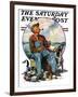 "Decoys," Saturday Evening Post Cover, October 5, 1929-J.F. Kernan-Framed Giclee Print