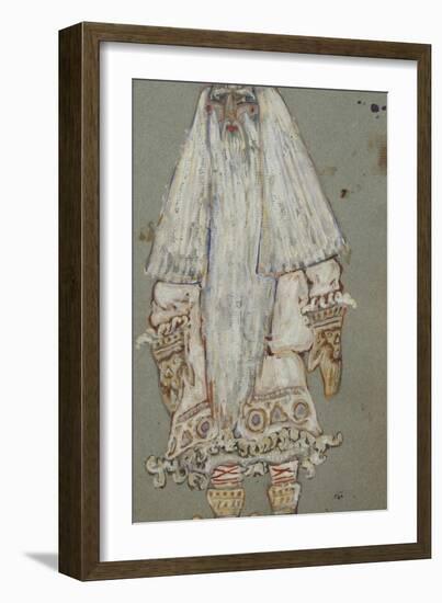 Ded Moroz. Costume Design for the Theatre Play Snow Maiden by A. Ostrovsky, 1912-Nicholas Roerich-Framed Giclee Print