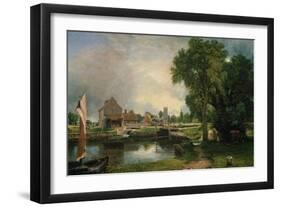 Dedham Lock and Mill, 1820-John Constable-Framed Giclee Print