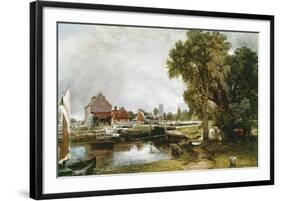 Dedham Lock and Mill-John Constable-Framed Premium Giclee Print