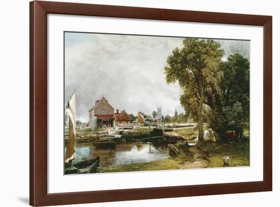 Dedham Lock and Mill-John Constable-Framed Premium Giclee Print