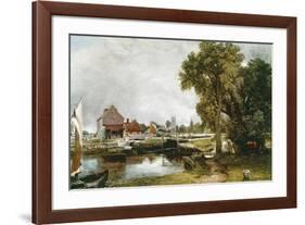 Dedham Lock and Mill-John Constable-Framed Premium Giclee Print