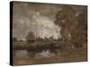 Dedham Lock and Mill-John Constable-Stretched Canvas