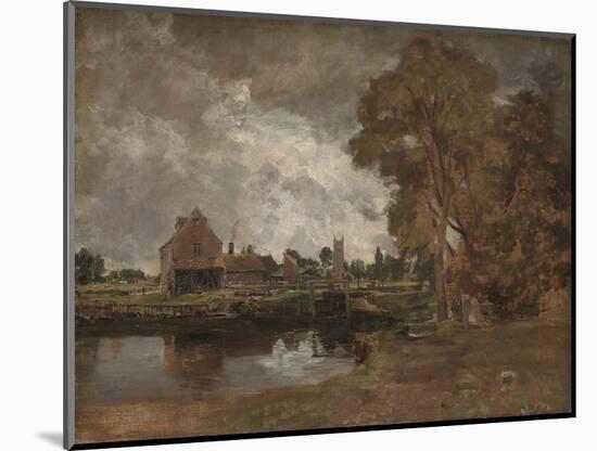 Dedham Lock and Mill-John Constable-Mounted Giclee Print