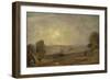 Dedham Vale from the Road to East Bergholt: Sunset, 1810 (Oil on Paper, Mounted on Board, Mounted O-John Constable-Framed Giclee Print