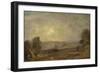 Dedham Vale from the Road to East Bergholt: Sunset, 1810 (Oil on Paper, Mounted on Board, Mounted O-John Constable-Framed Giclee Print