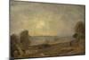 Dedham Vale from the Road to East Bergholt: Sunset, 1810 (Oil on Paper, Mounted on Board, Mounted O-John Constable-Mounted Giclee Print
