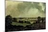 Dedham Vale, View to Langham Church, from the Fields just east of Vale Farm, East Bergholt, c.1811-John Constable-Mounted Giclee Print