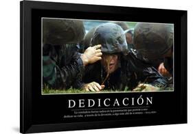 Dedicación. Cita Inspiradora Y Póster Motivacional-null-Framed Photographic Print