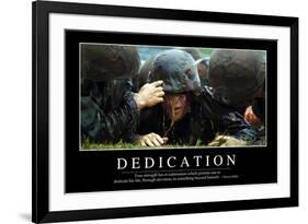 Dedication: Inspirational Quote and Motivational Poster-null-Framed Photographic Print