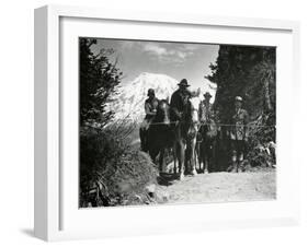 Dedication of Mount Rainier National Park Horse Trail, July 9, 1931-Ashael Curtis-Framed Giclee Print