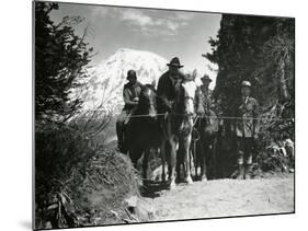 Dedication of Mount Rainier National Park Horse Trail, July 9, 1931-Ashael Curtis-Mounted Giclee Print