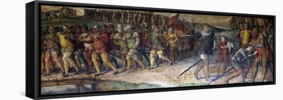 Dedication of Perugian Leader Braccio Di Montone-null-Framed Stretched Canvas