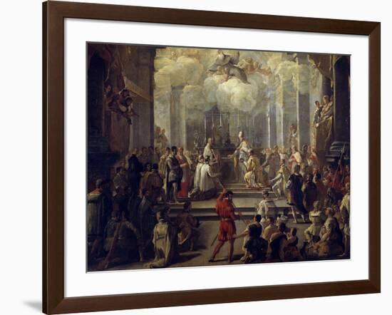 Dedication of Priest-Luca Giordano-Framed Giclee Print