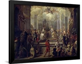 Dedication of Priest-Luca Giordano-Framed Giclee Print