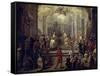 Dedication of Priest-Luca Giordano-Framed Stretched Canvas