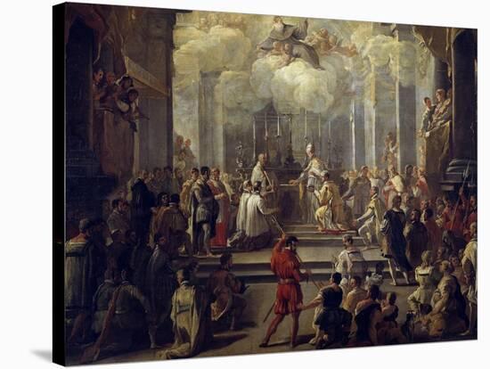 Dedication of Priest-Luca Giordano-Stretched Canvas