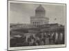 Dedication of the Memorial to General Grant in New York, the 7th Regiment Passing the Monument-null-Mounted Giclee Print