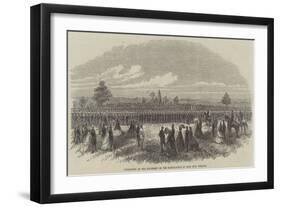 Dedication of the Monument on the Battle-Field of Bull Run, Virginia-null-Framed Giclee Print