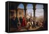 Dedication of Trieste to Austria-Cesare Dell'acqua-Framed Stretched Canvas