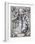 Dedicatory Engraving to Gottfried Finger-Simon II Gribelin-Framed Giclee Print