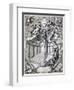 Dedicatory Engraving to Gottfried Finger-Simon II Gribelin-Framed Giclee Print