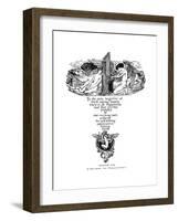 Dedicatory Page from Shakespeare's Sonnets, 1899-Henry Ospovat-Framed Giclee Print