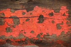 Grunge Wood Texture Background Old Panel Red-dedukh-Laminated Photographic Print