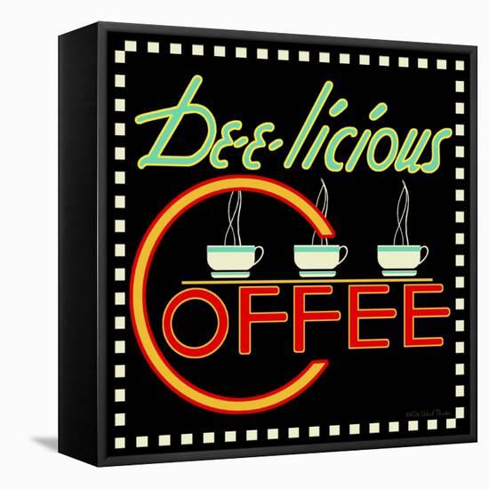 Dee-licious Coffee-Kate Ward Thacker-Framed Stretched Canvas