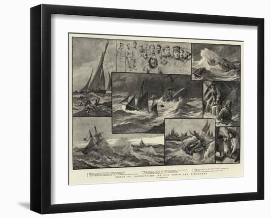 Deeds of Derring-Do by Our North Sea Fishermen-null-Framed Giclee Print