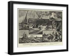 Deeds of Derring-Do by Our North Sea Fishermen-null-Framed Giclee Print