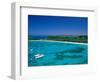 Deep Bay, Beach and Yachts, Blue Water, Antigua, Caribbean Islands-Steve Vidler-Framed Photographic Print