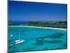 Deep Bay, Beach and Yachts, Blue Water, Antigua, Caribbean Islands-Steve Vidler-Mounted Photographic Print